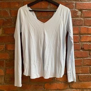 Abercrombie and Fitch Baby Blue Draped Top